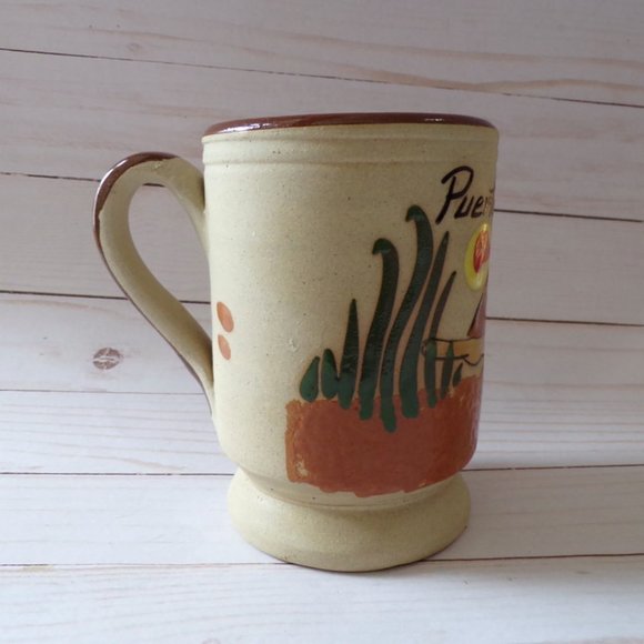 Puerto Penasco Souvenir Stoneware Mug Ocean Turtle 16 oz 2865 - Picture 2 of 7